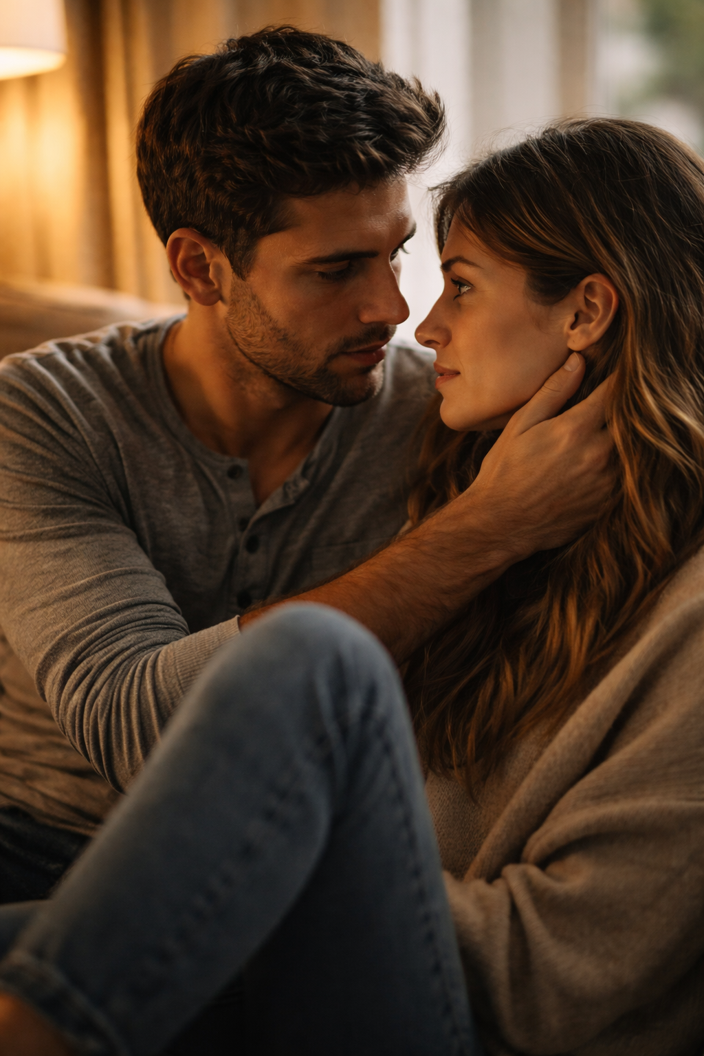 Couple reconnecting emotionally