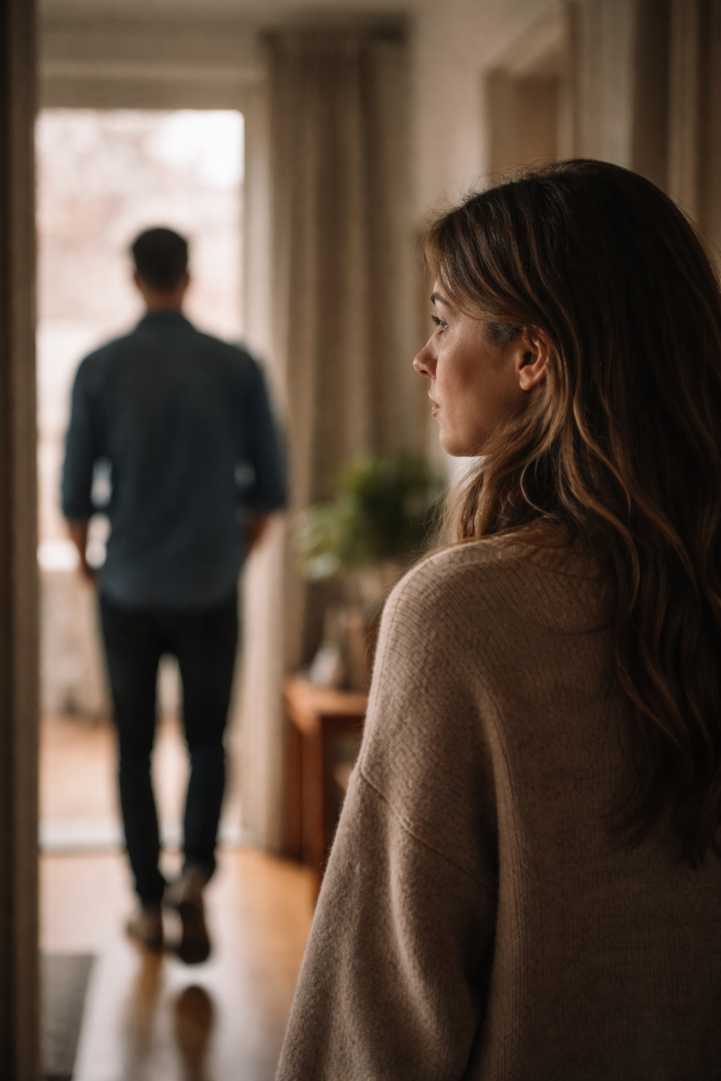 Couple in an intimate moment